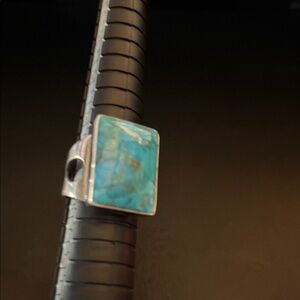 Turquoise Stone Silver Ring